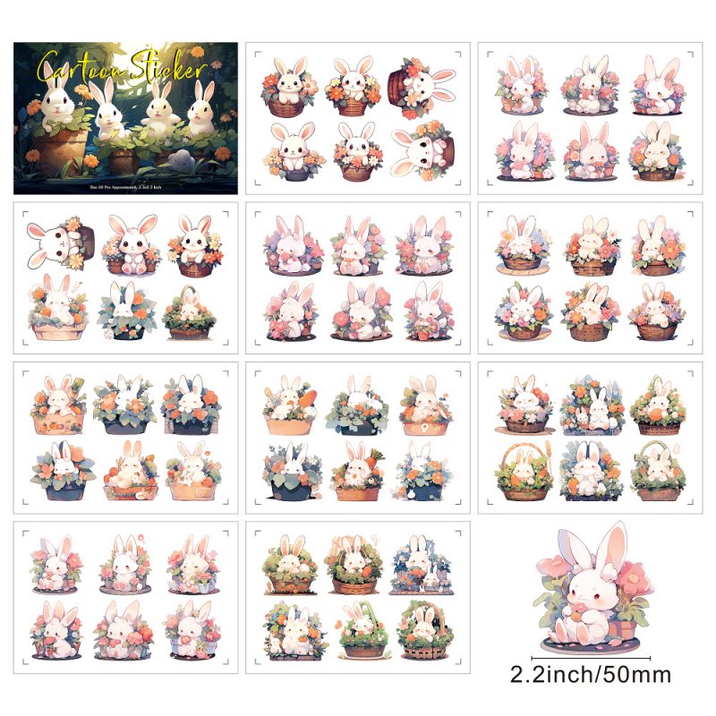 Flat Sticker | Rabbit