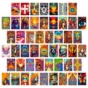 Decorative Card | Colorful Hippies