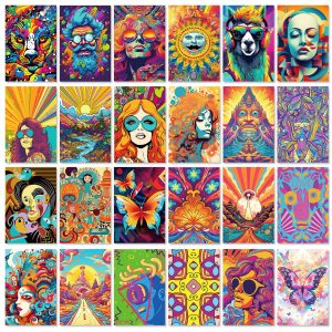 Decorative Card | Colorful Hippies