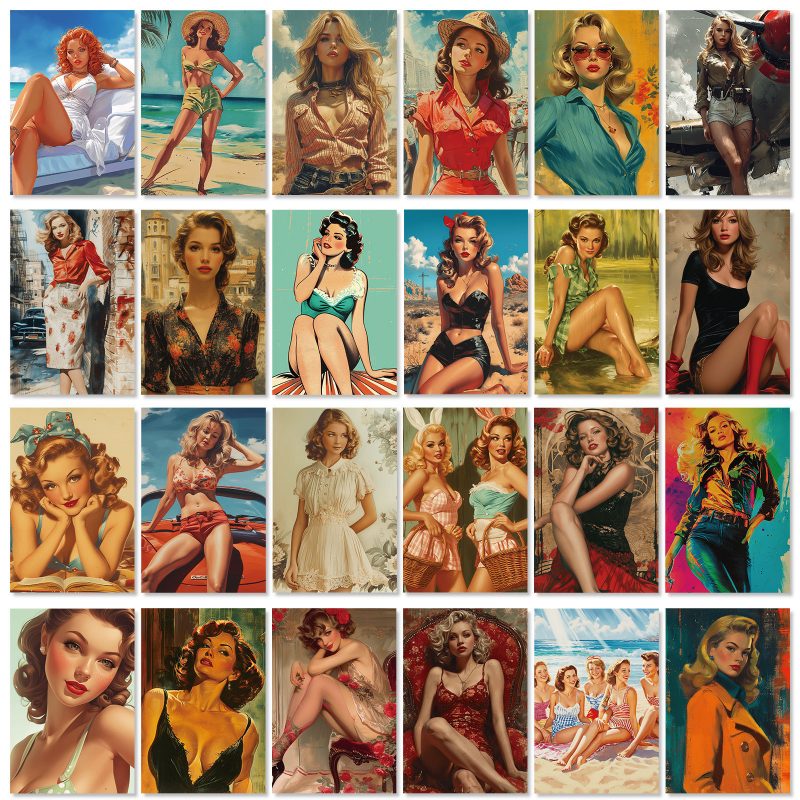 Decorative Card | Retro Girl (Series One)
