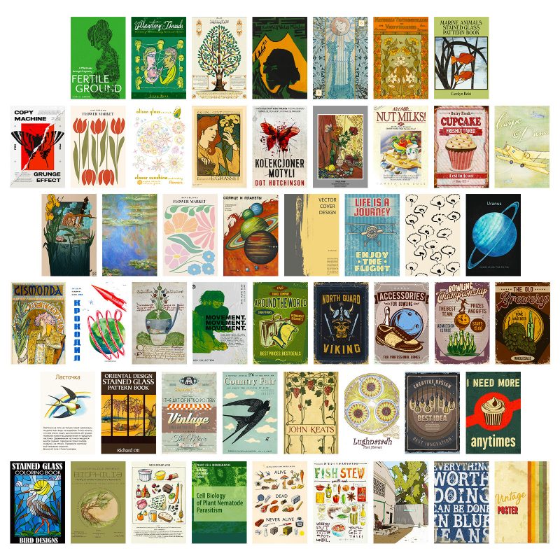 Decorative Card | Vintage illustration Mix