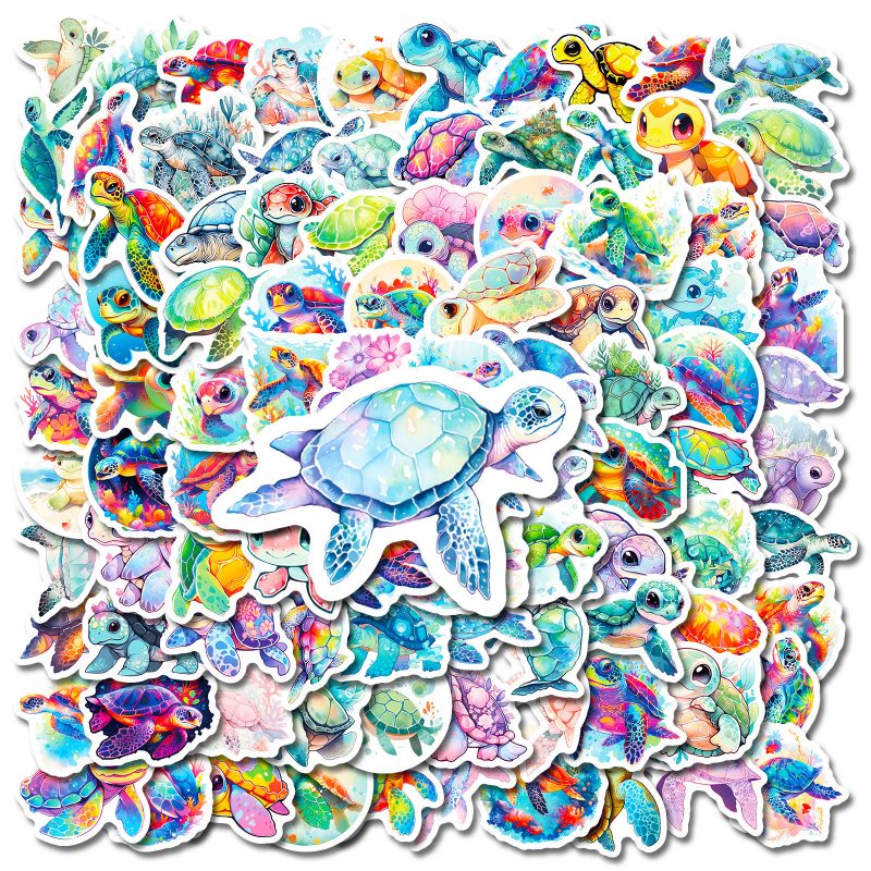 Flat Sticker | Cute Turtle