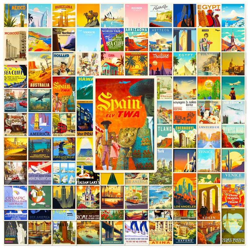 Flat Sticker | Landscape Poster