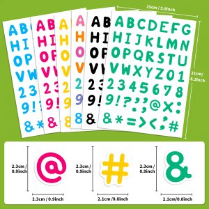 Flat Sticker | Rainbow Letters