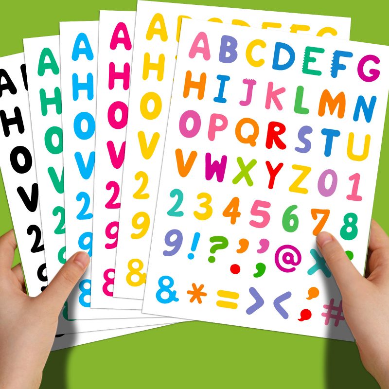 Flat Sticker | Rainbow Letters