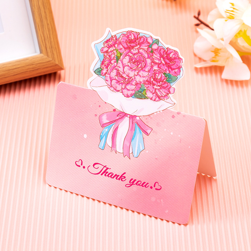 Flower Bouquet Card | Carnations - Thank You
