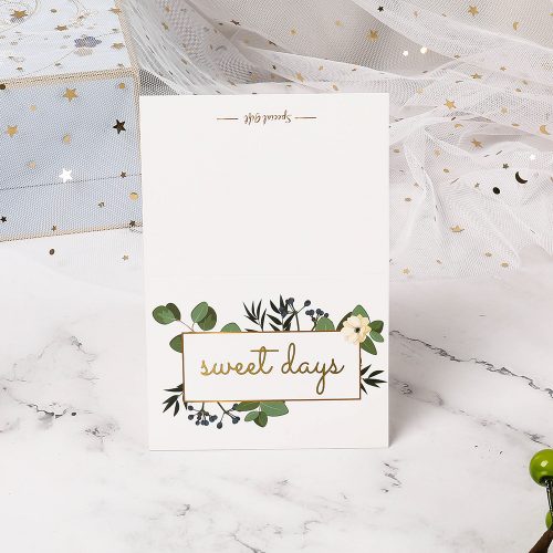 Flower Bronzing Card | Sweet Days