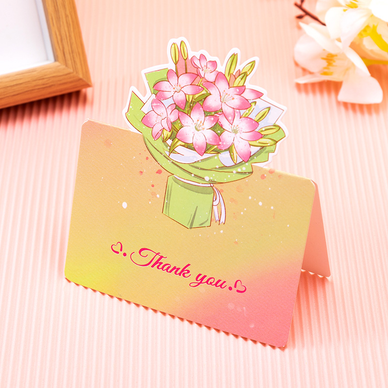 Flower Bouquet Card | Lily - Thank you