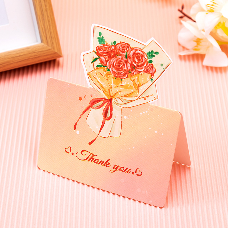 Flower Bouquet Card | Rose - Thank You